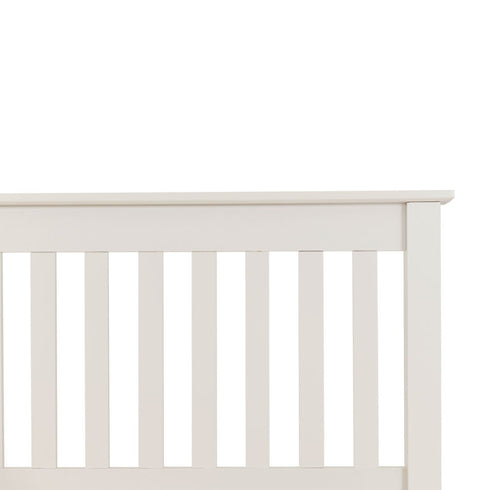 Monaco 4FT6 Bed High Foot End - White